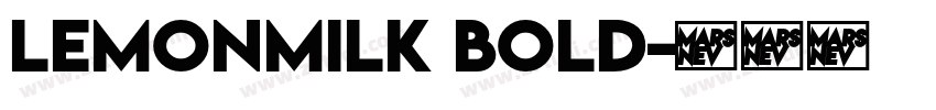 LemonMilk bold字体转换
